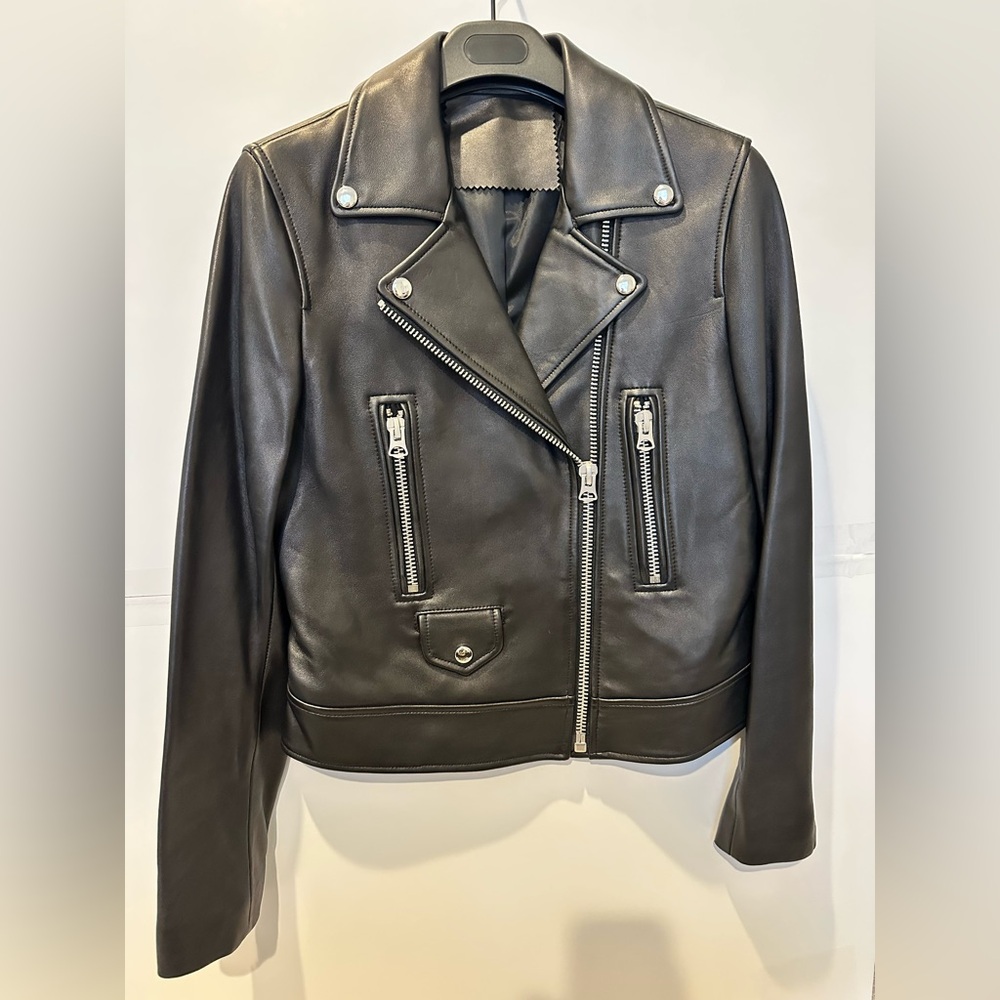 Black Leather Biker Jacket